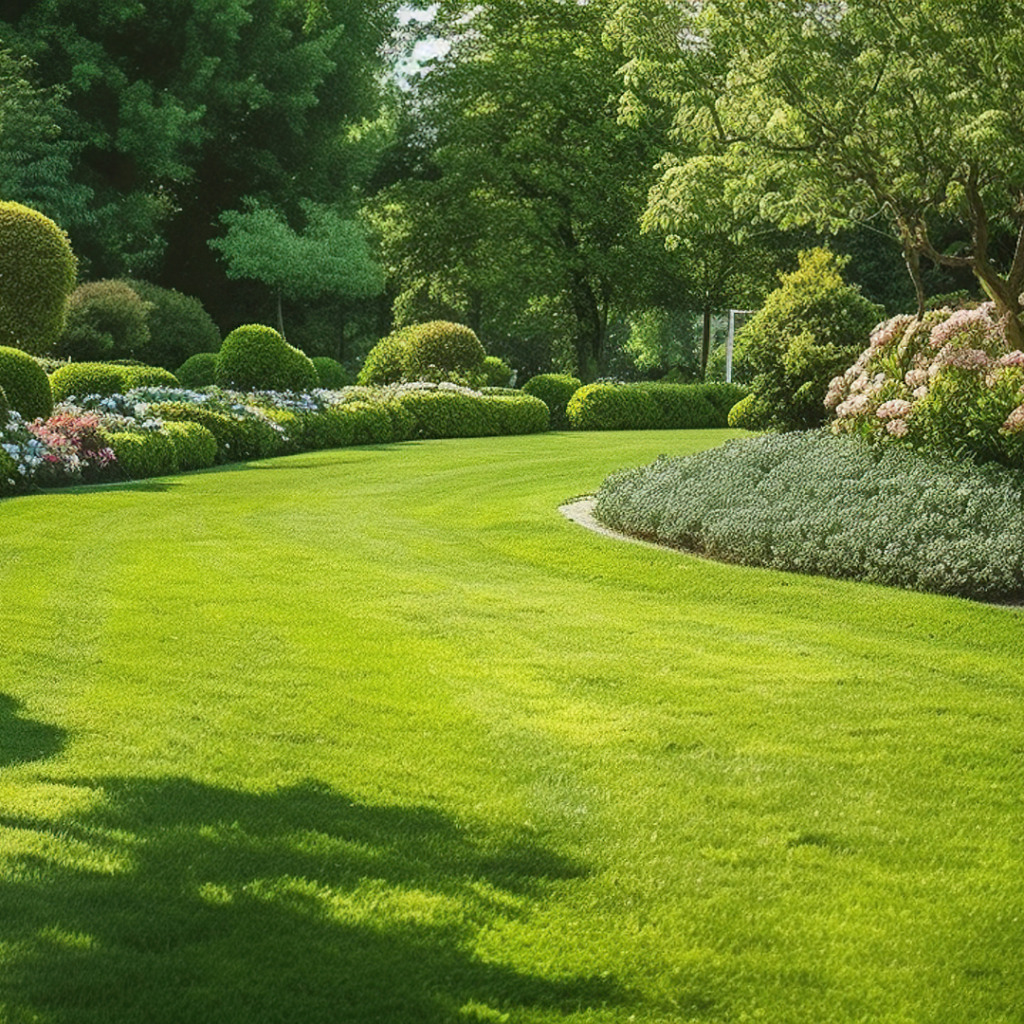 campo aberto com grama verde