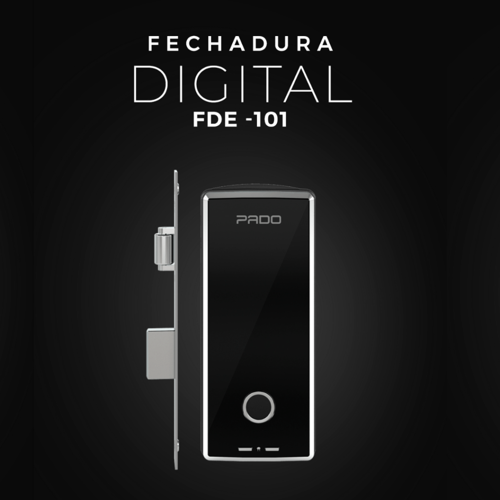 Fechadura Pado Digital Biométrica De Embutir FDE-101RM