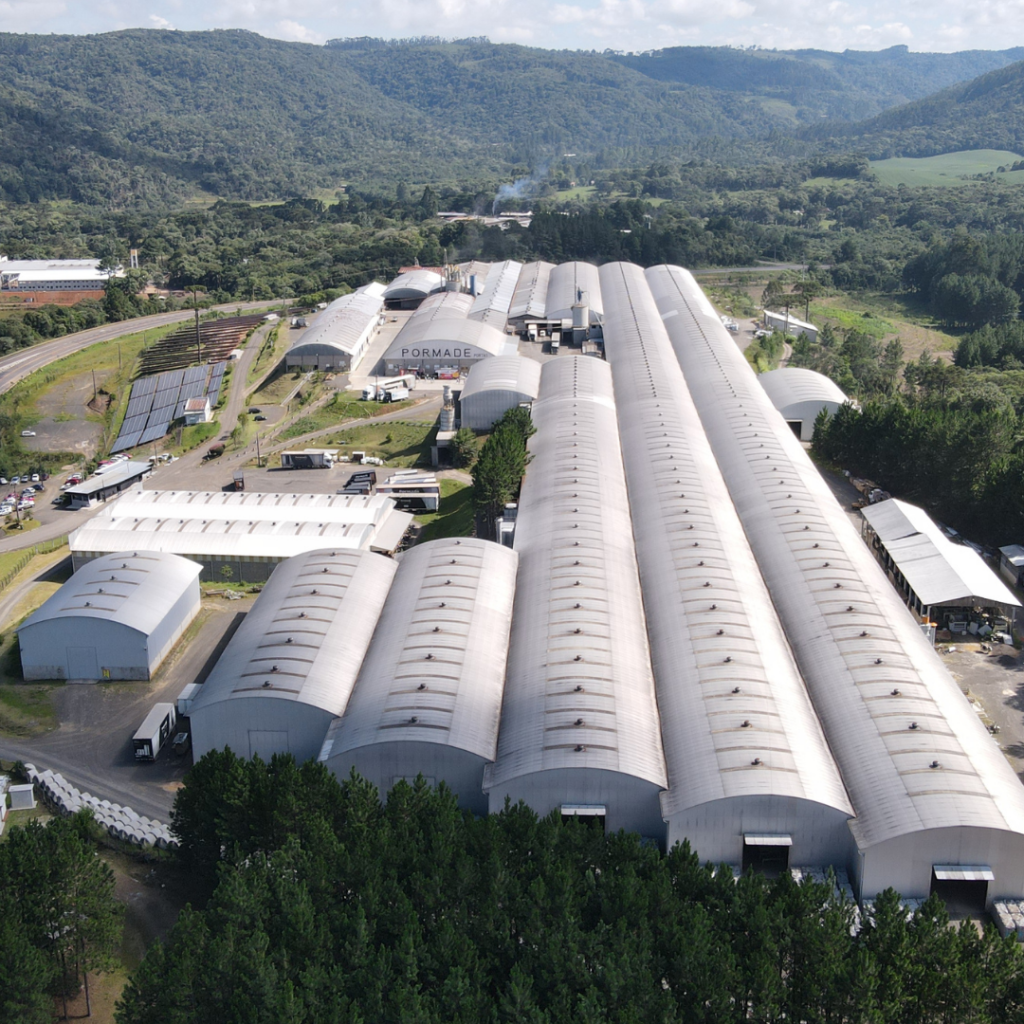 Parque fabril da Pormade - imagem aérea