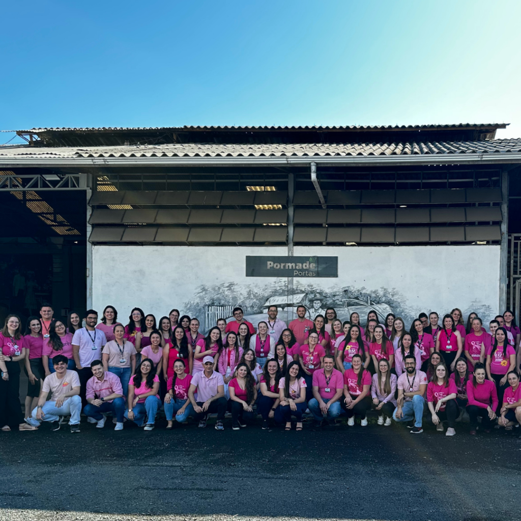 colaboradores da Pormade se juntam em prol do Outubro Rosa