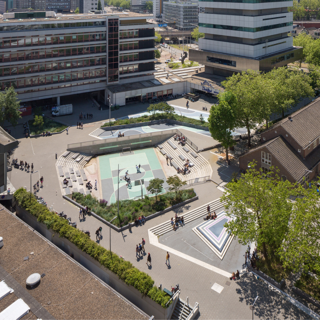 Water Square em Rotterdam, Holanda. 