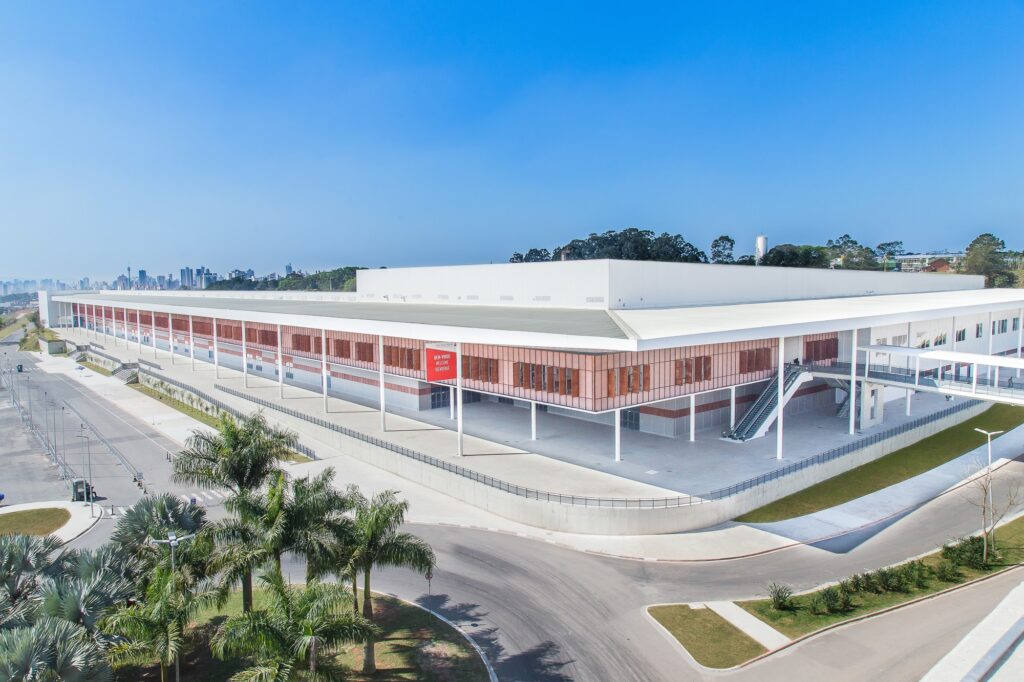 Imagem aérea da São Paulo Expo